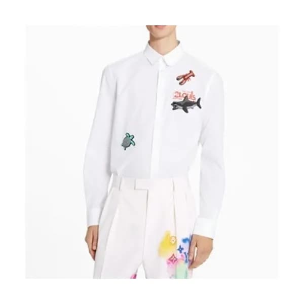 Louis vuitton Mens Trendy shirts White - 루이비통 202… - 1