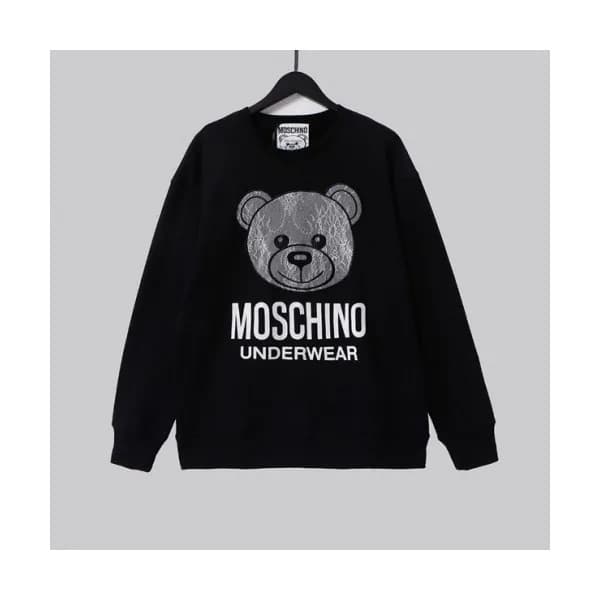 Moschino Mm/Wm Crew-neck Cotton Tshirts Black - 모… - 1