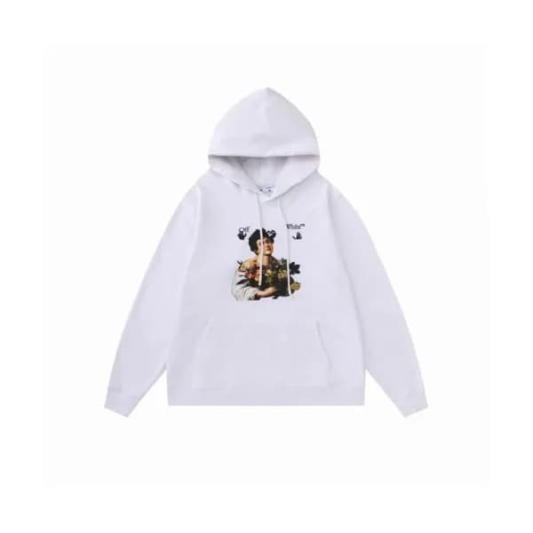 Off-white Mens Logo Cotton Hoodie White - 오프화이트 2… - 1