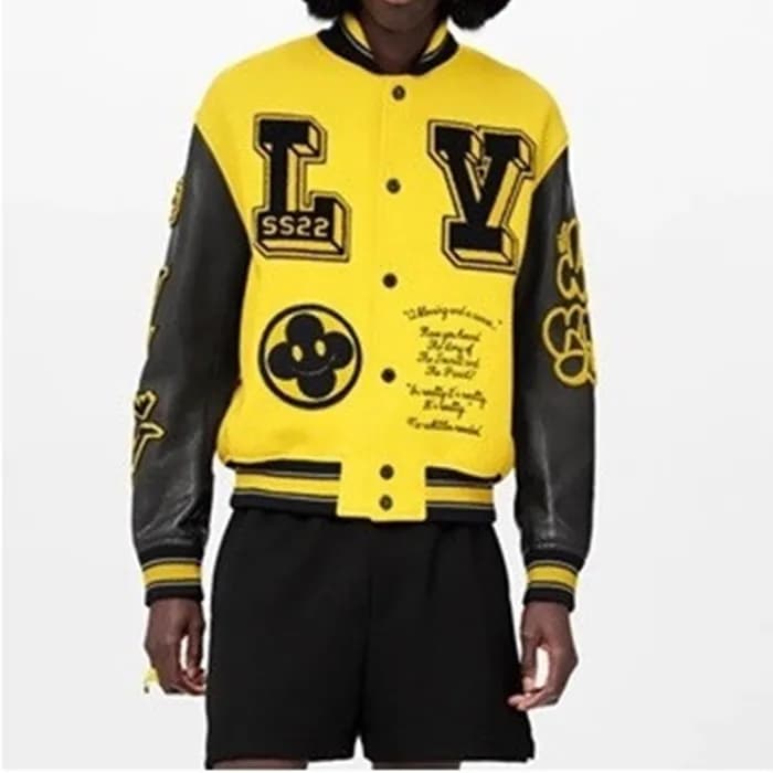루이비통 남성 트렌디 옐로우 자켓 - Louis vuitton Mens Yellow Jac… - 1