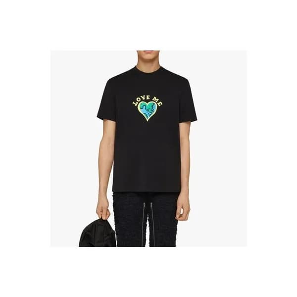 지방시 남성 크루넥 블랙 반팔티 - Mens Black Tshirts - giv0674x - 1