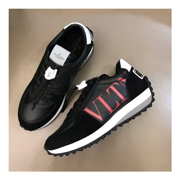 발렌티노 남성 트렌디 블랙 스니커즈 - Mens Black Sneakers - val025… - 1