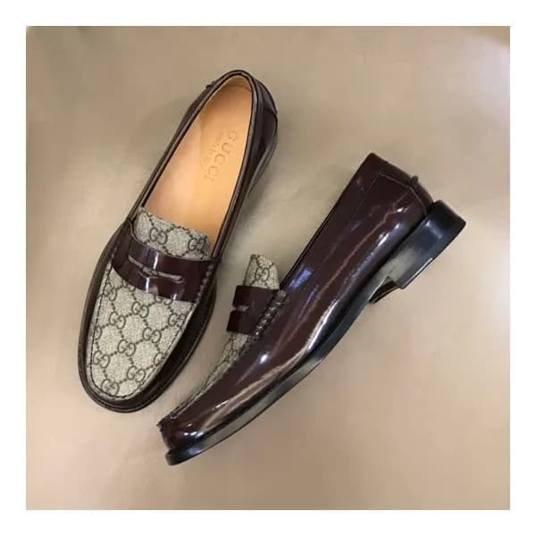 구찌 남성 히든 브라운 로퍼 - Mens Brown Loafer - guc04795x - 1