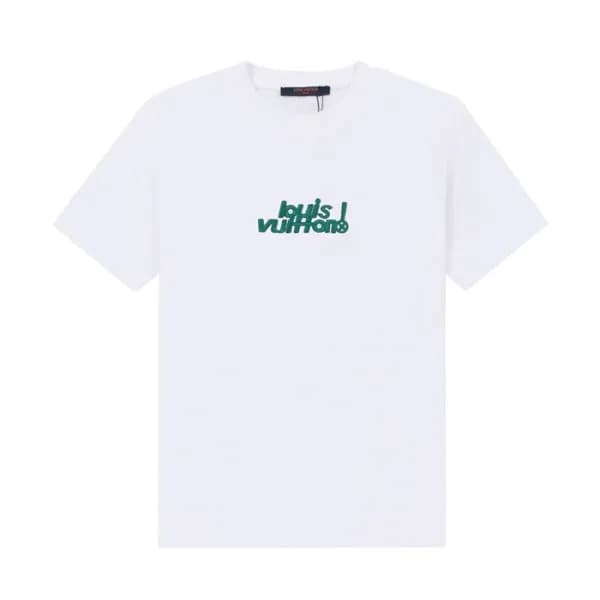 루이비통 남성 화이트 크루넥 반팔티 - Mens White Tshirts - lou0486… - 1