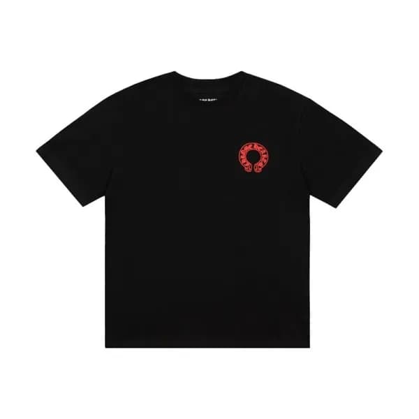 크롬하츠 남성 블랙 크루넥 반팔티 - Mens Black Tshirts - chr0453x - 1