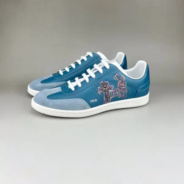 디올 남성 시그니처 블루 스니커즈 - Mens Blue Sneakers - dio01941… - 1