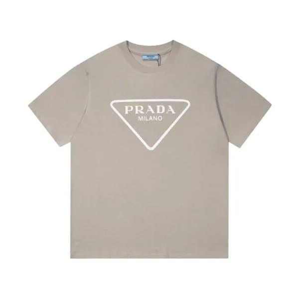 프라다 남성 크루넥 그레이 반팔티 - Mens Gray Tshirts - Pra02804x - 1