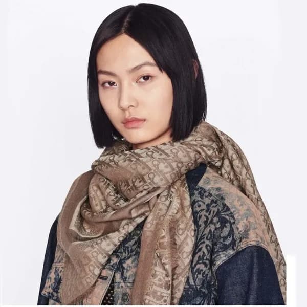 디올 여성 오블리크 스카프 - Dior Womens Oblique Scarf - acc19… - 1
