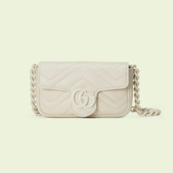 구찌 여성 화이트 마몬트백 - Gucci Womens White Marmont Bag - … - 1