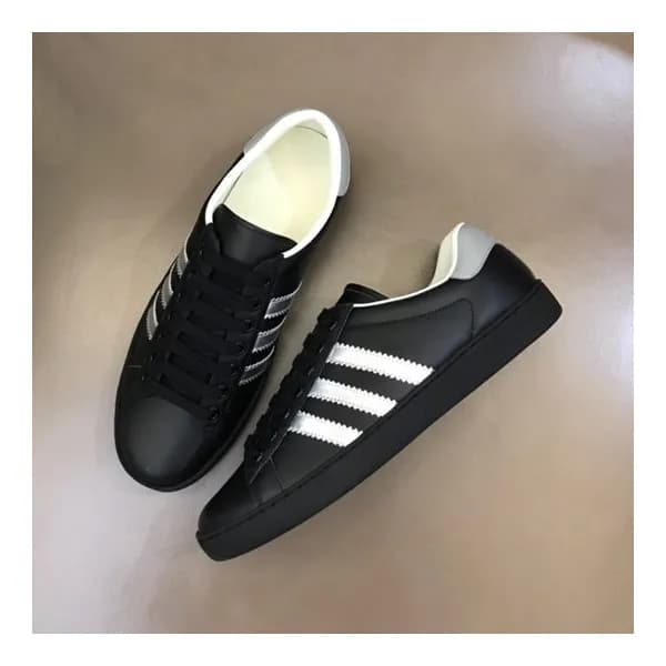 구찌 남/녀 블랙 스니커즈 - Gucci Unisex Black Sneakers- gu56… - 1