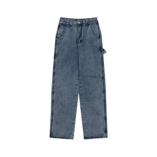 크롬하츠 남성 트렌디 블루 청바지 - Chrom Hearts Mens Blue Jeans … - 1