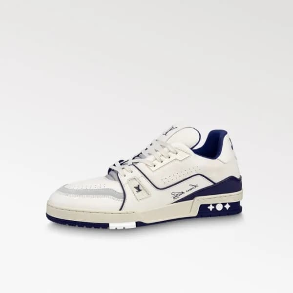 루이비통 남성 네이비 스니커즈 - Louis vuitton Mens Navy Sneaker… - 1
