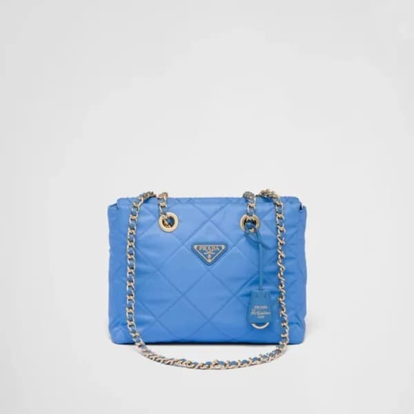 프라다 여성 블루 체인 숄더백 - Prada Womens Blue Shoulder Bag … - 1