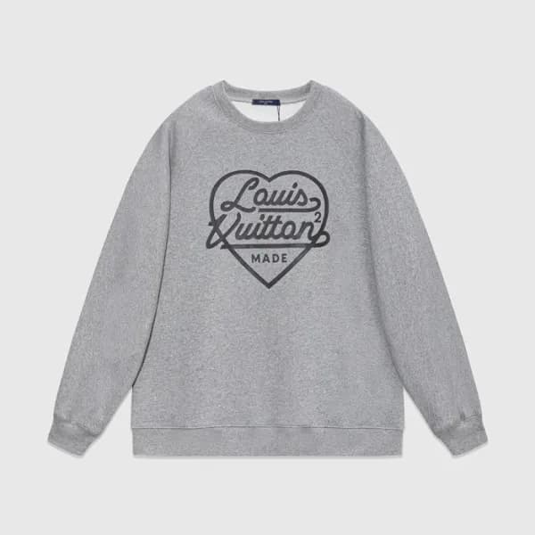 루이비통 남성 모던 그레이 맨투맨 - Louis vuitton Mens Gray Tshir… - 1