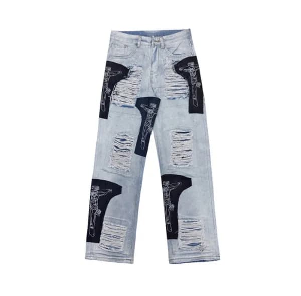 지방시 남성 트렌디 블루 청바지 - Givenchy Mens Blue Jeans - gi3… - 1