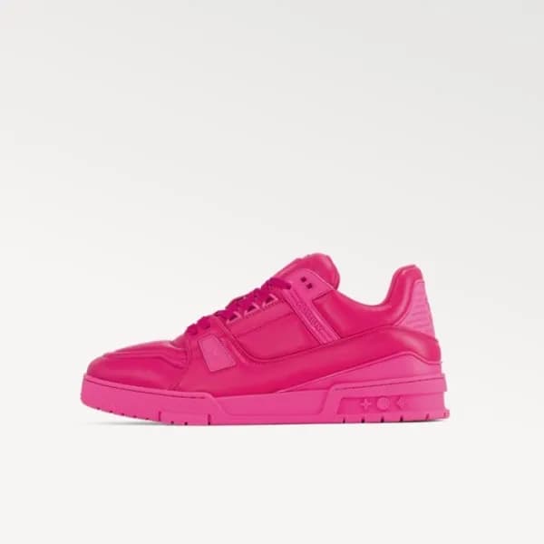 루이비통 남성 핑크 스니커즈 - Louis vuitton Mens Pink Sneakers… - 1