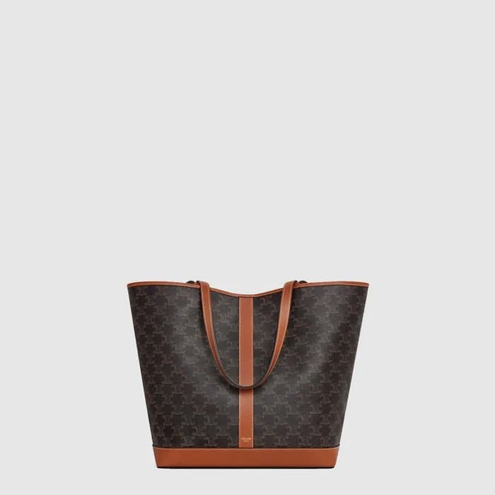 셀린느 여성 미디엄 카바스 백 - Celine Womens Brown Cabas Bag -… - 1