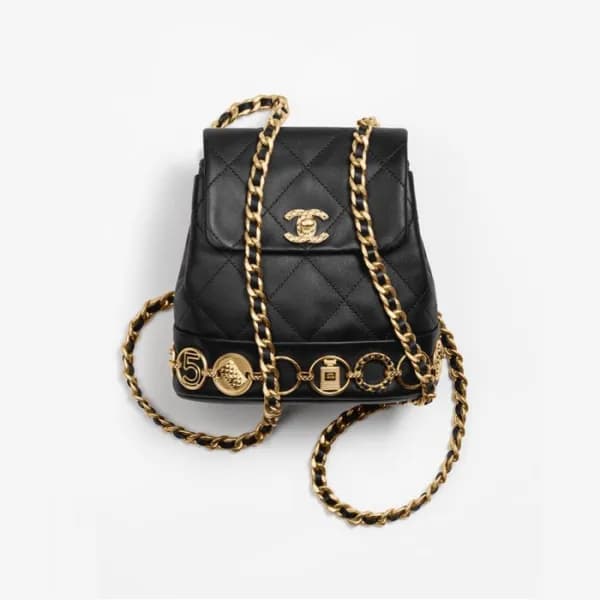 샤넬 여성 블랙 23B 백팩 - Chanel Womens Black Back Pack - … - 1