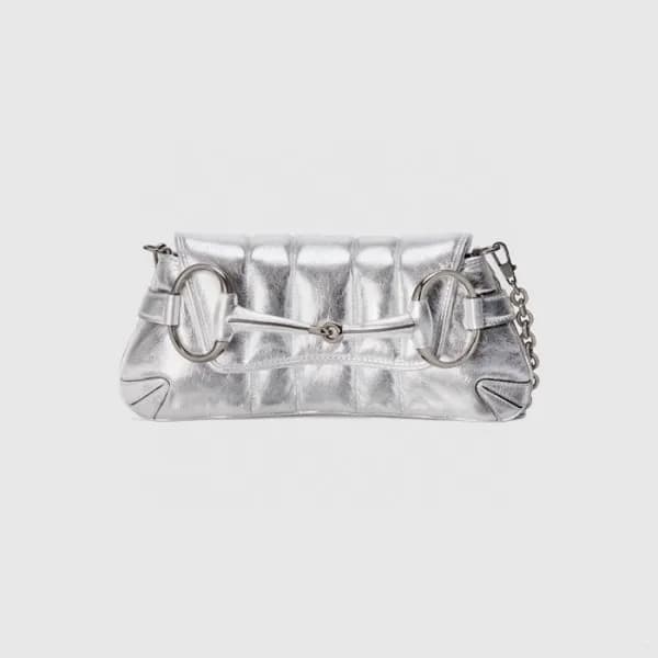 구찌 여성 실버 숄더백 - Gucci Womens Silver Shoulder Bag -… - 1