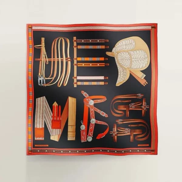에르메스 여성 블랙 스카프 - Hermes Womens Black Scarf - acc15… - 1