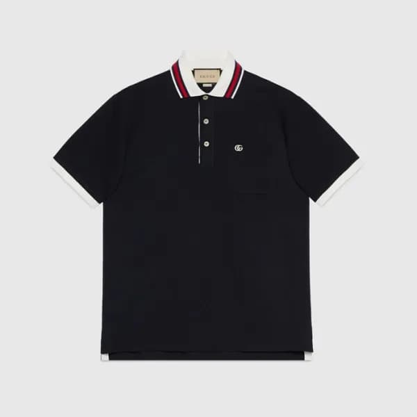 구찌 남성 블랙 폴로 반팔티 - Gucci Mens Polo Short sleeved Ts…