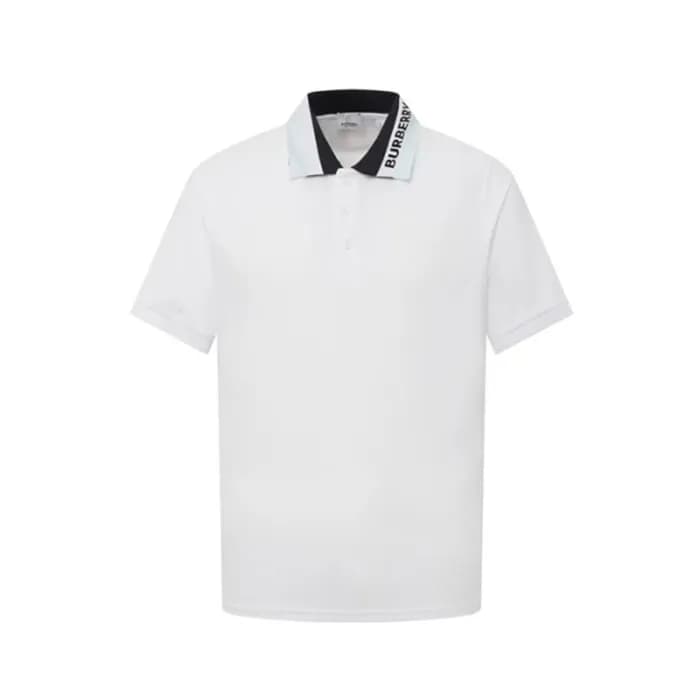 버버리 남성 화이트 폴로 티셔츠 - Burberry Mens White Tshirts - … - 1