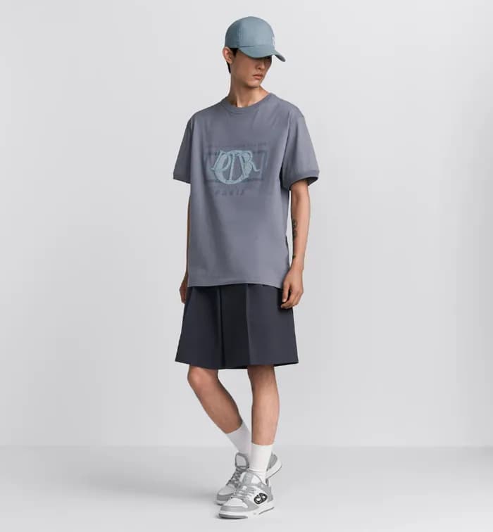 디올 남성 그레이 반팔티 - Dior Mens Gray Tshirts - dic310x - 1
