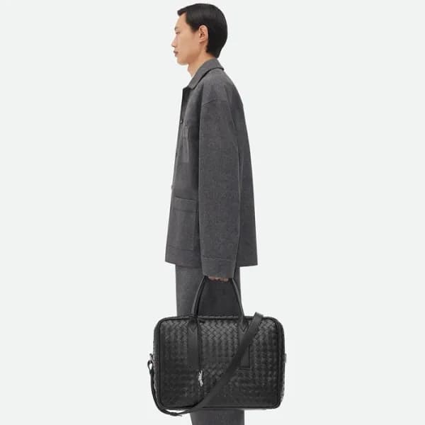 보테가베네타 남성 블랙 서류가방 - Bottega Veneta Mens Black Busi… - 1