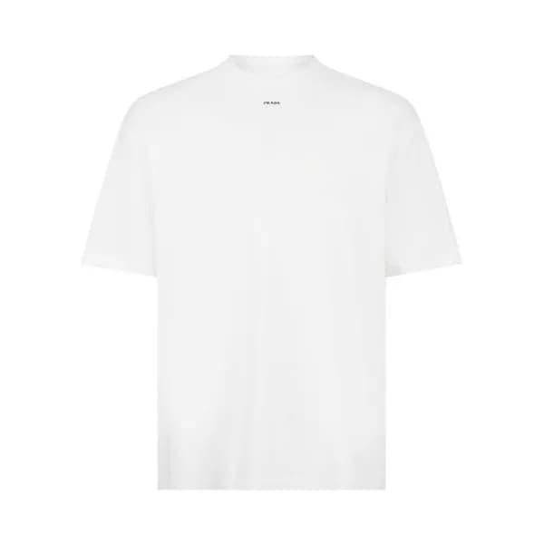 프라다 남성 화이트 반팔 티셔츠 - Prada Mens White Tshirts - prc… - 1