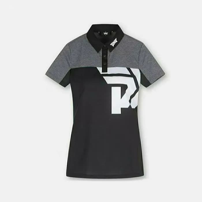 PXG 여성 썸머 빅로고 블록 반팔티 - gol238x - 1
