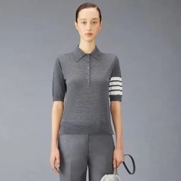 톰브라운 여성 폴로 반팔티 - Thom Browne Womens Tshirts - thc1… - 1