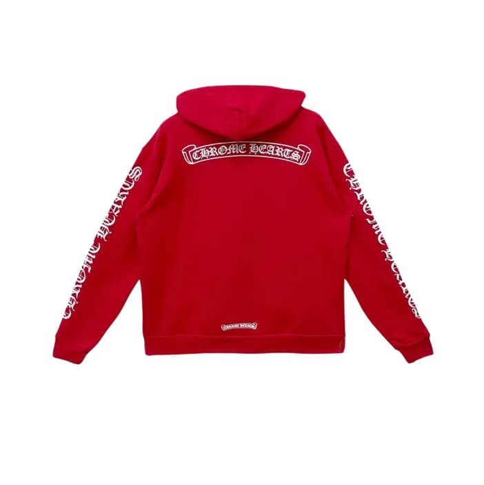 크롬하츠 남성 레드 후디 - Chrom hearts Mens Red Hoodie - ch… - 1