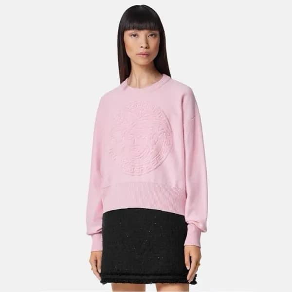 베르사체 여성 라운드 스웨터 - Versace Womens Round Sweater - v… - 1