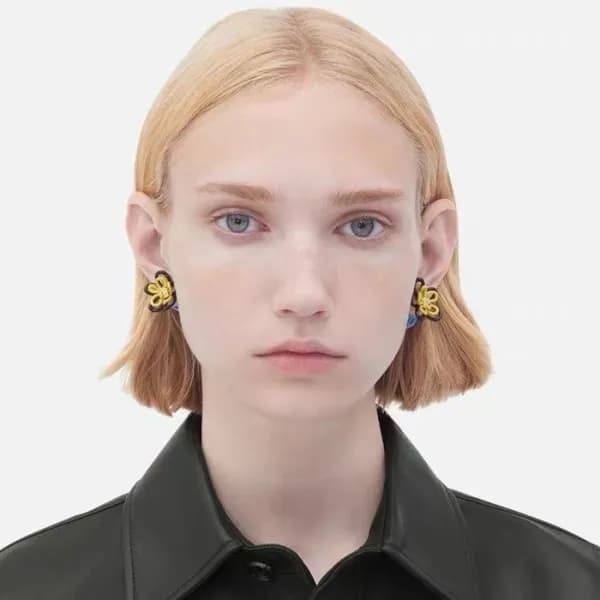 보테가베네타 여성 골드 이어링 - Bottega veneta Womens Gold Earr… - 1