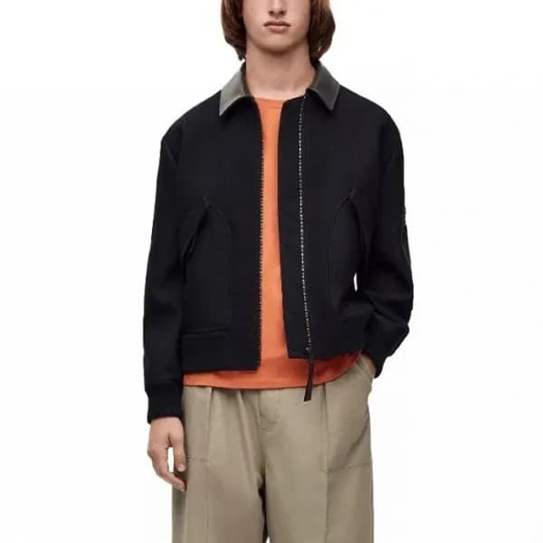 로에베 남성 가죽 자켓 - Loewe Mens Leather Jacket - loc4646… - 1