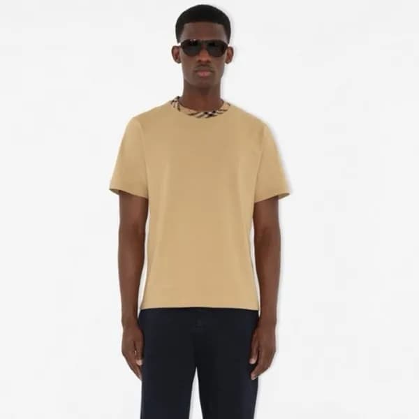 버버리 남성 라운드 반팔 티셔츠 - Burberry Mens Round Tshirt - b… - 1