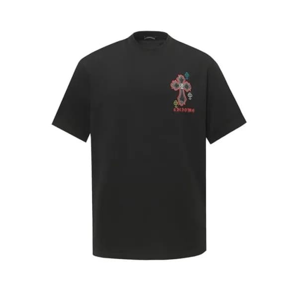 크롬하츠 남성 라운드 반팔티 - Chrom Hearts Mens Round Tshirt -… - 1