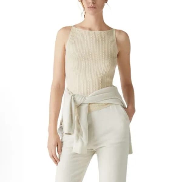 로로피아나 여성 라운드 나시 - Loro Piana Womens Sleeveless Top… - 1