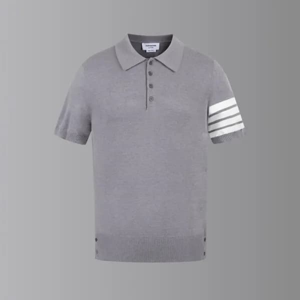 톰브라운 남성 폴로 반팔티 - Thom Browne Mens Polo Tshirt - th… - 1