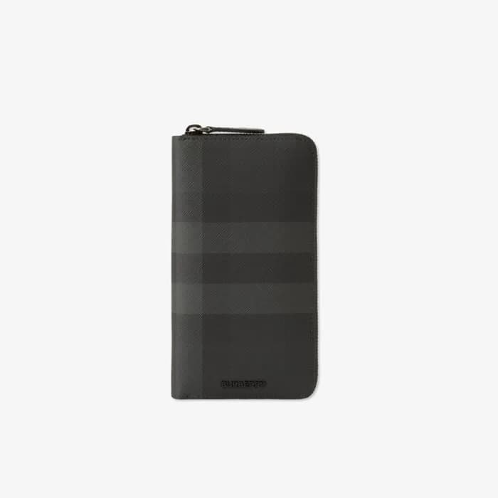 버버리 남성 체크 지퍼 지갑 - Burberry Mens Check zipper walle… - 1