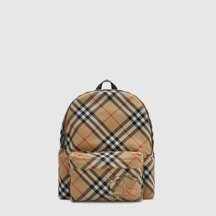 버버리 남성 스몰 체크 백팩 - Burberry Mens Small Check Backpa… - 1
