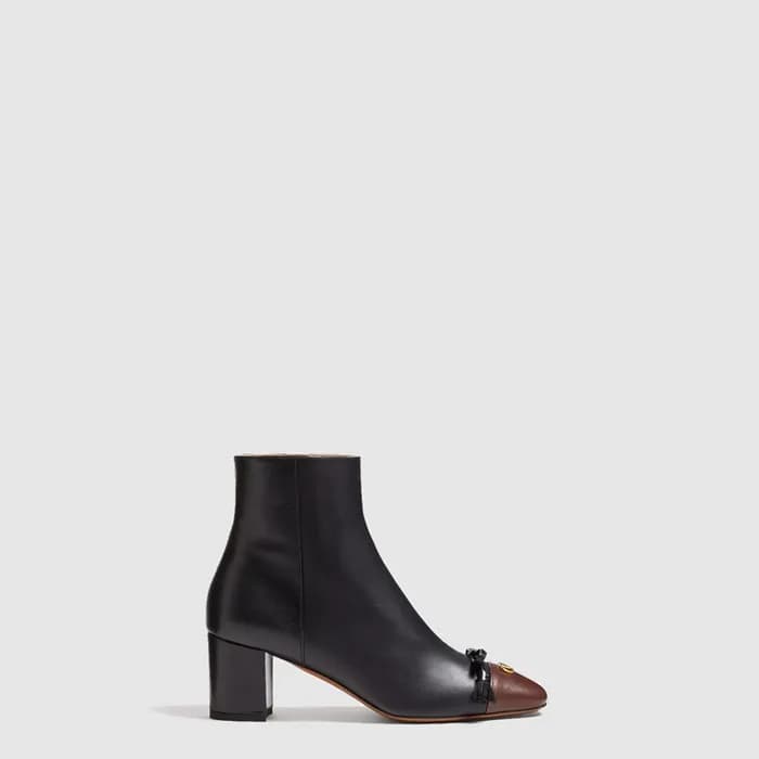 발렌티노 여성 발레 뒤 루아 키드스킨 레더 앵클 부츠 - Valentino Ballet d… - 1