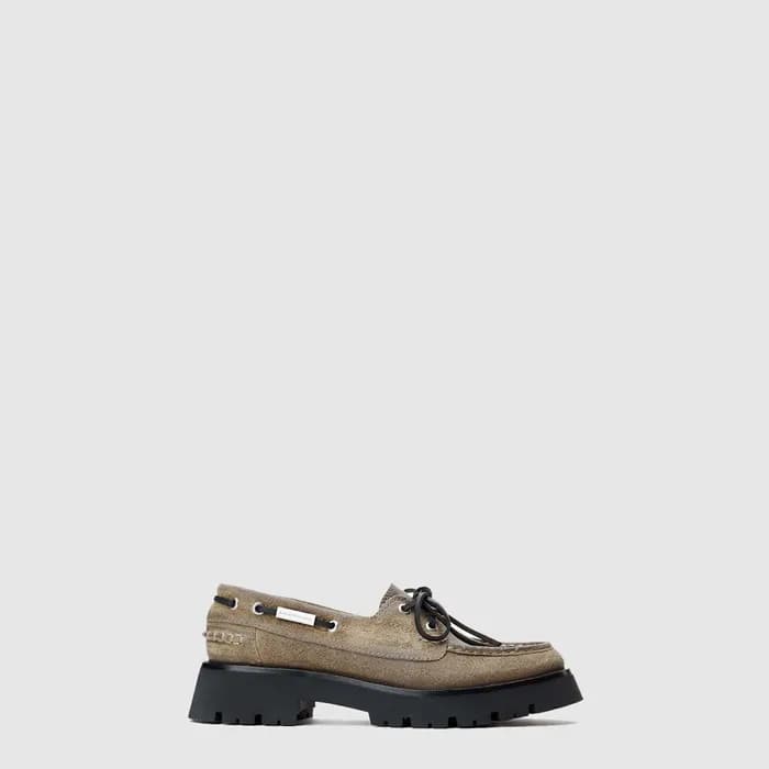 알렉산더왕 여성 스웨이드 카슨 보트 로퍼 - Alexander Wang Suede Cars… - 1