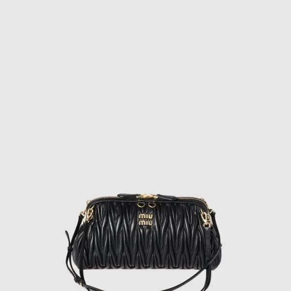 미우미우 여성 나파 가죽 클러치 - MiuMiu Womens Nappa Leather Cl… - 1