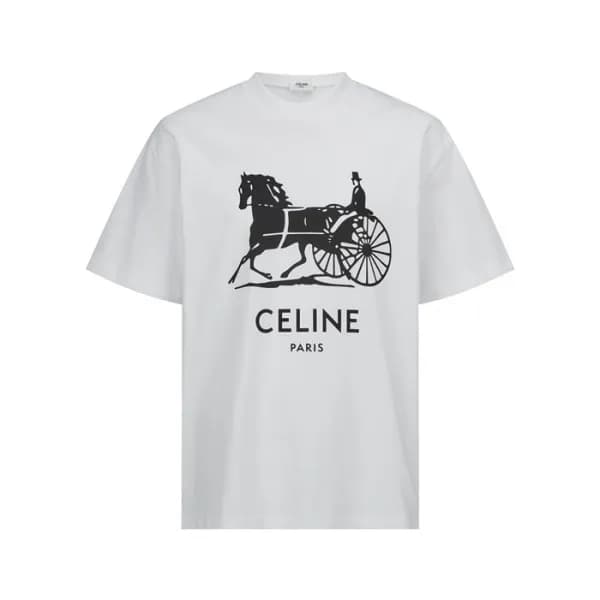 셀린느 남성 반팔 티셔츠 - Celine Mens Round Tshirt - cec1408… - 1
