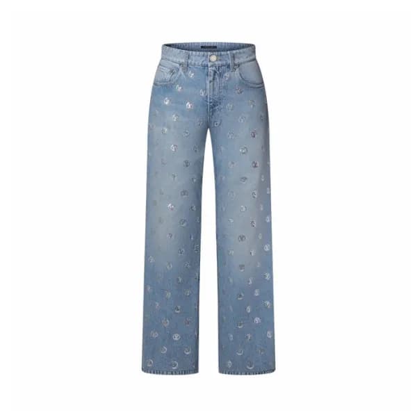루이비통 여성 시그니처 스팽글 부츠컷 진 - Louis vuitton Womens Sign… - 1