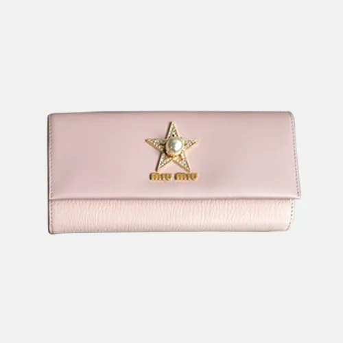 MiuMiu 2018 Ladies Star Jewelry Flap Long Purse 5M… - 1