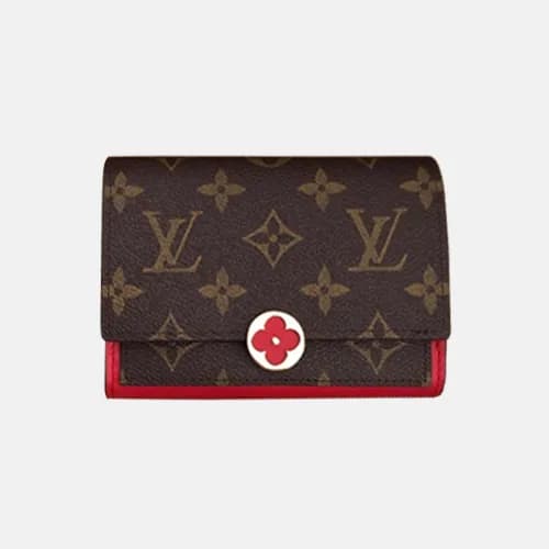 Louis Vuitton 2018 Ladies Monogram Flore Compact W… - 1