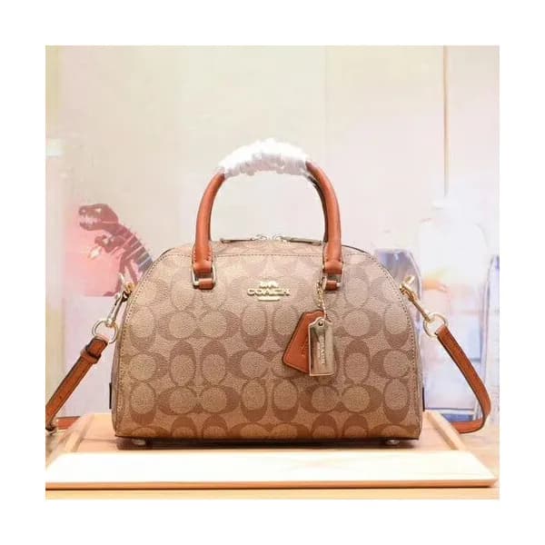 Coach Leather Tote Shoulder Bag,25cm - 코치 레더 토트 숄더… - 1