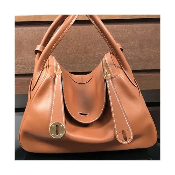 Hermes Lindy Swift Leather Tote Shoulder Bag ,26cm… - 1